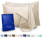 Enetix Silk Satin Pillowcase for Hair and Skin, 2-Pack with Gift Package, Acne Free Hidden Zipper Pillow Cover (Standard (50 x 75cm), Champagne Gold)