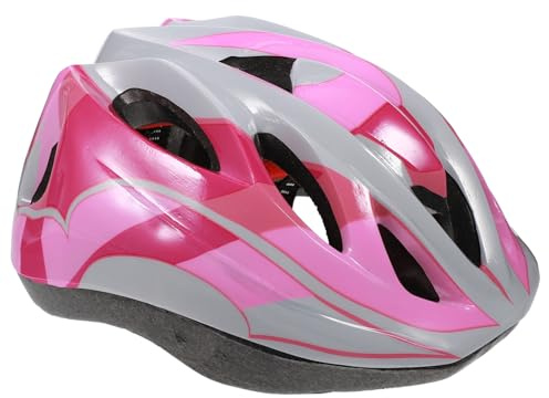 Casco de Protección Infantil Rosa PVC, Talla 58-61cm Ajustable