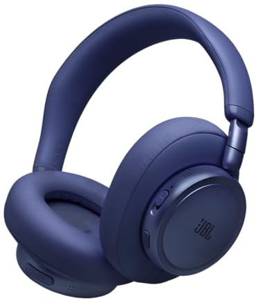 JBL Live 780NC Cuffie Over‑Ear Wireless con Cancellazione del Rumore, Blu