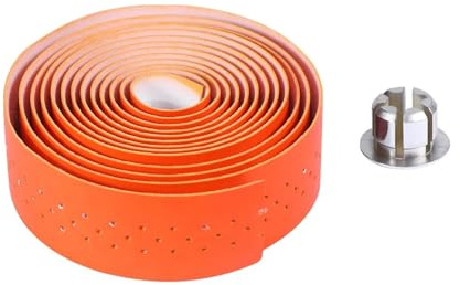 Styreomlindning Motorcykel 1 Set Halksäker Vattentät Cykelstyreband Stötdämpande Vibrationsreducering Road Buzz Eliminering För Alla Cyklar Orange