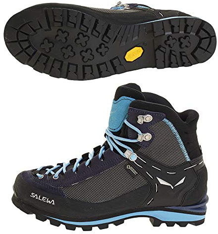 Salewa Crow Gore-Tex Damen Wanderstiefel, Blau, 7.5