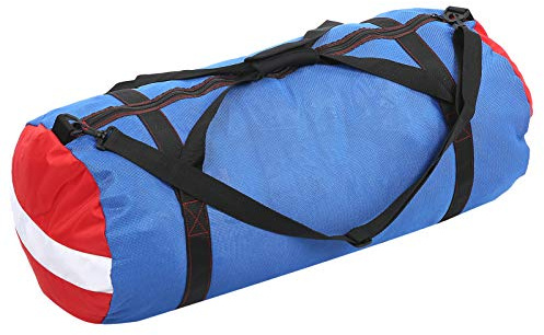 Alomejor Bolsa de Lona de Malla de Buceo 100L PVC Oxford Bolsa Grande de Lona de Malla de Buceo Bolsa de Hombro para Buzos Buceo Flipper Bolso de Almacenamiento de Ropa mojada(Azul)