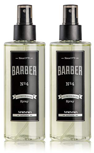 BARBER MARMARA Eau de Cologne Pump-spray Herren (2x 250ml) After Shave Men - Duftwasser - Rasierwasser Männer - Erfrischt kühlt - Herrenduft - Desinfizierend 70° Alkohol (2x No.4)