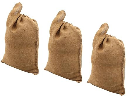 WATIIFUFU 3 Pezzi Sacchi Per Piantagione in Juta Grandi Sacchetti Per Imballaggio Di Patate in Juta Da Cucina