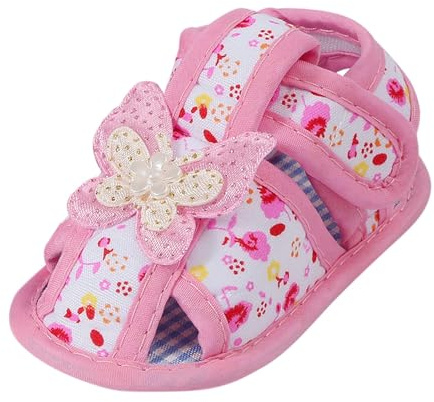 Baby Learning to Walk Sandals Spring Summer Autumn Shoes 0 1 Year Old Baby Single Shoes Cute Bow Soft Sole Newborn Baby Casual Learning to Walk Shoes 4 6 (Pink, 2.5 Infant)