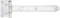 Alberts 310912 Kreuzgehänge | mit verpresstem Stift | galvanisch verzinkt, dickschichtpassiviert | Band 291 x 40 mm | Scharnier 103 x 59 mm
