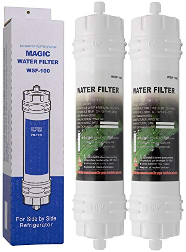 MAGIC WATER FILTER | External Water Filter for American Fridge Freezer, Pack of 2