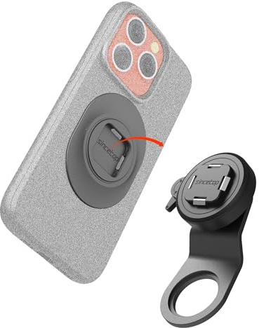 sincetop Série Q [Quad] Support de téléphone pour Guidon de Potence VTT - Libération Rapide, Support en Alliage d'Aluminium pour Vélo de Montagne Électrique, Vélo de Route et Vélo Gravel