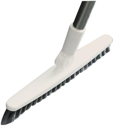 Cepillo para Fregar el Piso con Mango Largo de 88,5 Pulgadas, Cepillo de Limpieza de Juntas, Escoba de Empuje de cerdas rígidas, para Barrer Suelos de Madera, baldosas y Laminado