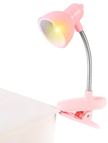 Siuwddee Lampada a clip, lampada da scrivania, Clip sulla lampada creativa della lanterna di lettura con il morsetto, Luce notturna ricaricabile con clip, lampada da studio per la cura degli occhi per