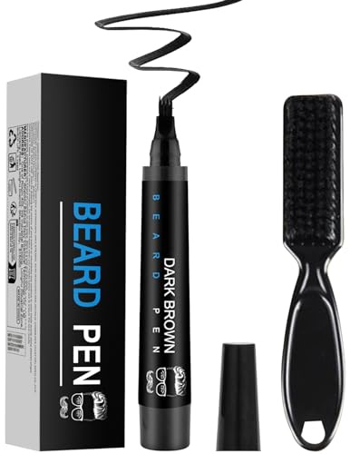 CGACCSD Lápiz Rellenador De Barba Para Hombres,Lápiz Impermeable Coloración Barba - Pincel Bigotero Duración Prolongada Para Perilla Y Uso Diario En Hogar