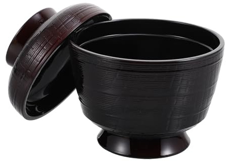 UKCOCO Tazón de Miso Tradicional Japonés de Cerámica 93X9 CM para Sopa y Arroz Cuenco de Cocina Estilo Simple para Restaurante y Uso Diario