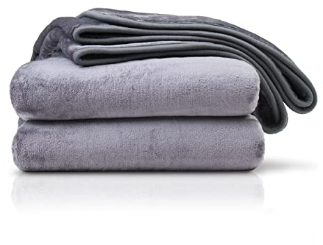 Amago - Kuscheldecke, Cashmere-Feeling, 130 x 170 cm - Anthrazit