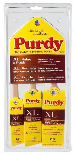Purdy XL 1, 1-1/2 and 2 in. W Assorted Polyester Paint Brush Set
