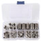 50 Piezas Insertos Rosca Para Metal, Insertos Roscados Autoblocantes Acero Inoxidable Tornillo Ranurado Tuercas Inserciones Roscadas Roscas Redondas Sujetadores Con Cajas Almacenamiento