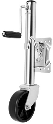 QRANSEUYXY Ruota di supporto automatica, 60 mm, per rimorchi, roulotte, camper