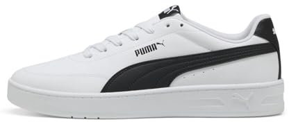 PUMA Unisex Court Classic CLEAN Sneaker, White Black, 44 EU