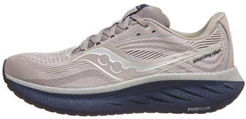 Saucony Mens Ride 18, Dove/Navy, 9 UK