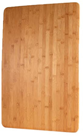 HADECOLL Tablas De Cortar De Bambú Premium Resistentes, Reversibles, Rectangulares Grandes, para Carnes, Verduras Y Quesos. Tabla De Cortar para Trinchar Carne O Verduras.