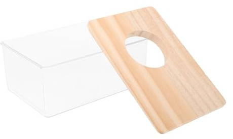 Artibetter Bac à Sable Transparent pour Hamsters et Petits rongeurs baignade et Toilette Pratique léger et Facile à Nettoyer