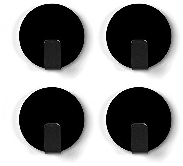 Trendform Anti - Slip - Festmagnethaken Für Magnetische Whiteboards, Notizbecher, Aktenschränke Oder Kühlschränke - Schwarz - Pack von 4