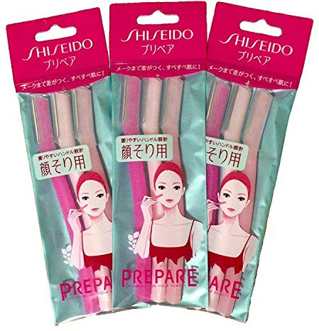 FT Shiseido Facial Razor 3pcs(L) x 3 Pack (total 9 pcs) + Original Oil Blotting Paper Maiko
