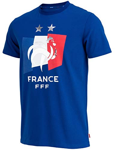 Equipe de France de Football T-Shirt FFF - 2 étoiles - Collection Officielle Taille Homme