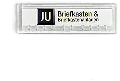 JU Namensschild 67 x 22 mm Stanzmaß 61 x 18 mm JU Nummer 21-255 (5 Stück)