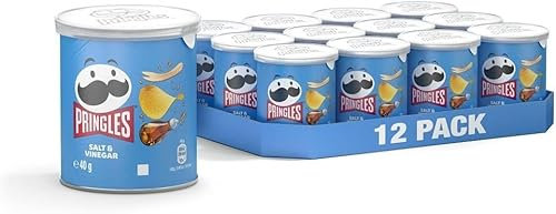 Pringles Salt & Vinegar Crisps - 12x40g