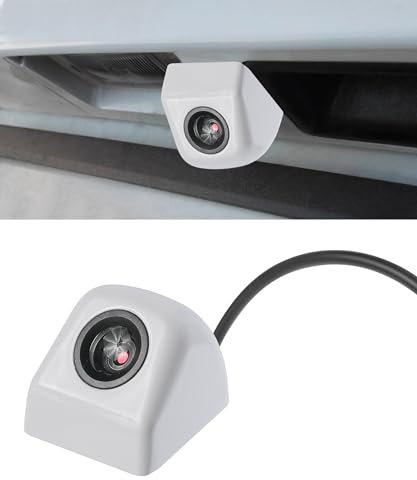 Flaconi Camara Trasera para Coche,Cámara Trasera Coche,HD 960x720 Camara Marcha Atras Coche,Cámara Marcha Atras Coche,Adecuado para Automóviles,SUV,Vehículos Recreativos y Camiones (Blanco)