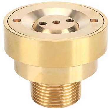 G1in 32mm Male Thread Brass Column Water Fountain Nozzle, Pond Sprinkler Head, Creates Sparkling Firework Effect with Stable Streams, for Garden and Commercial Fountains, Durable B