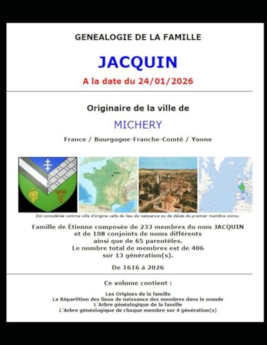 Généalogie Jacquin, Origine, Arbre, etc.