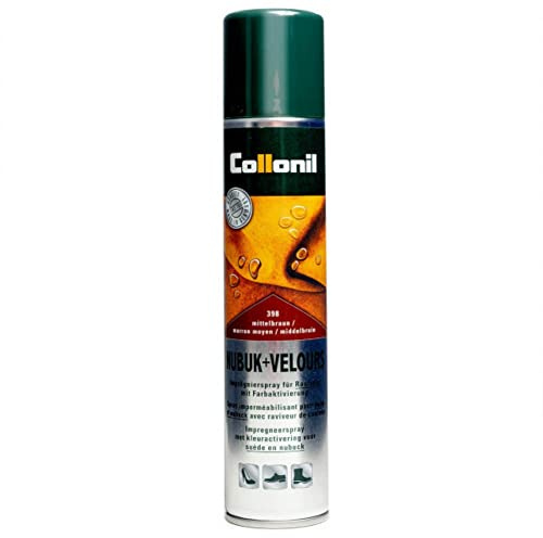 Collonil Nubuck and Velours Spray, Cirages et Produits d'entretien Mixte Adulte, Marron (Medium Brown), 20 cM