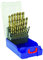 Tivoly - Coffret de 25 Forets HSS E5 - Forets Métaux - Taillé Meulé Cylindrique Court, Pointe en Croix - Pour Perçage à Sec, Perceuses sans Fil - Perçage de Précision, Aciers et Fontes
