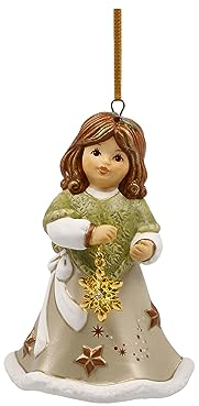 Goebel Weihnachtsdekoration Engelsfigur aus Porzellan hergestellt, Maße: 9.5 cm x 6.5 cm x 6.5 cm, 66-505-75-1