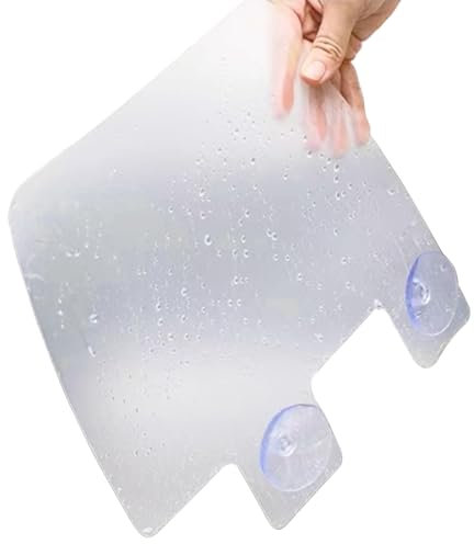 Orrdiffi 2 Pezzi Lavello da Cucina Paraschizzi Cucina Acqua Splatter Screen,Anti-Spruzzi Lavello Acqua Deflettore,con Ventosa per Casa Bagno Cucina