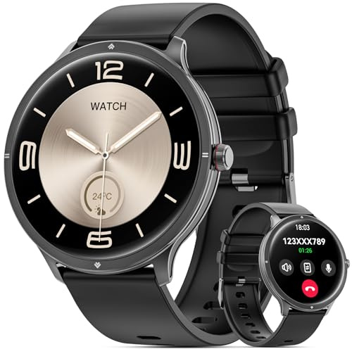 Smart Watch, 1.75 AMOLED Smartwatch for Men Women(Answer/Make Call), Fitness Activity Tracker Heart Rate/Sleep Monitor/Pedometer, IP68 Waterproof, 100+ Sport Modes Smart Watches for Android iPhone
