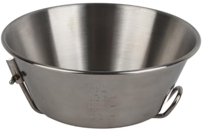 ZLXCAOB Ciotola pieghevole da campeggio Ciotola pieghevole portatile multiuso in acciaio inossidabile per barbecue da picnic 300 ml