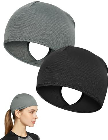 Becellen 2 Pezzi sotto Casco Bici Estivo, Cappello da Ciclismo Skull cap Cuffia Sottocasco Moto Estivo Leggero Traspirante Multifunzione per Sport e Uso Quotidiano