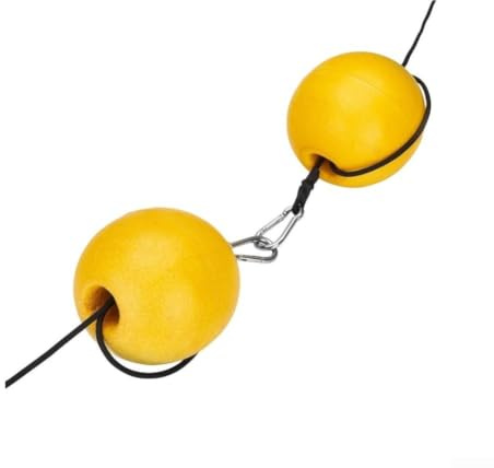 QuivyLivy Boya de anclaje de kayak, flotador marcador de canoa, recuperación de ancla de pesca, boya amarilla de alta visibilidad, marcador de cuerda de esquí acuático, bola de anclaje de espuma de