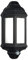 Saxby Halbury 7W Black Outdoor Garden Security PIR Motion Sensor IP44 Lantern LED Wall Light