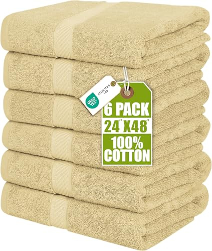 Utopia Towels Badetücher, 61 x 121 cm, 6er-Pack