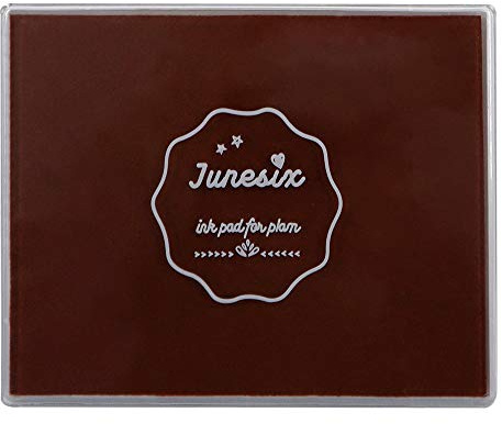 Large Size Craft Ink Stamp Pads, Washable Scrapbooking Finger Paint Pad for Kids, Craft Pads for Rubber Stamps, DIY Cards, Paintings, Baby Footprint Handprint (Coffee)