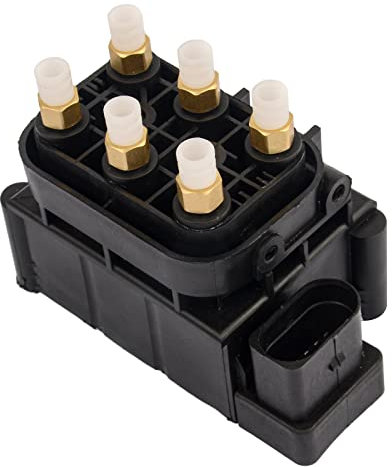Bisenya Unidad de válvulas de bloqueo de válvulas de suspensión neumática 4F0616013 compatible con A6 S6 4F 4B C5 C6 4Z7616013 Válvula sistema de aire comprimido de 10 pines