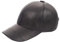 Zessano Echtleder Baseballkappe für Herren und Damen - 100% Schafsleder Unisex Baseball Cap - Verstellbar, Einfarbig, Einheitsgröße, Sonnenmütze (Schwarz)