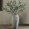 Rustikale große Keramikvase, Vintage-Bodenvase, Blumenvase, Used-Look, Bauernhaus-Dekoration für Wohnzimmer, Eingangsbereich, Tisch, Regal, Küche, Hochzeit, Heimdekoration
