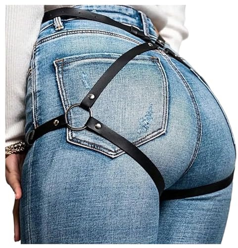 AJOHBM Cintura Corsetto Gotico Nero da Donna per Costumi Abito da Festa Accessori Imbracature-D14Y10Z