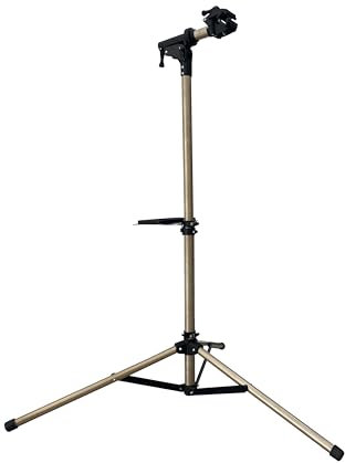 VELOJA® Fahrrad Montageständer Ebike Profi Reparaturständer bis 50 Kg Tragkraft aus Aluminium für Fahrräder Mountainbikes E-Bike Fahrradmontageständer 360° drehbar Fahrradständer (Schwarz)