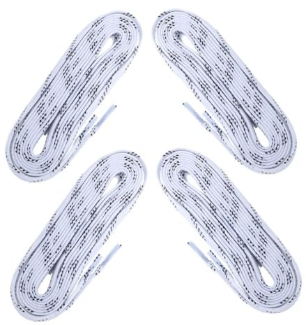 BESPORTBLE 4Pcs Hockey Shoelaces Anti Kick Fußbodensiebs Skate Schnürsenkel Rollenschnüre Anti Break Schnürsenkel Wachshockeyschnüre Hockey Schnürsenkel Wachste Schlittschnüre Wachse
