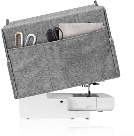 Cubierta para máquina de coser con bolsillos, cubierta protectora para máquina de coser, accesorios de costura, cubierta de almacenamiento